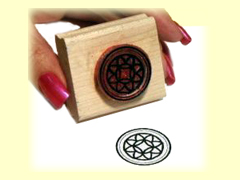 Dry and glue on stamp mount of your choics and trim to size.