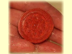Wash off excess unexposed liqui-stamp.