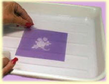 Develop stencil in seconds.